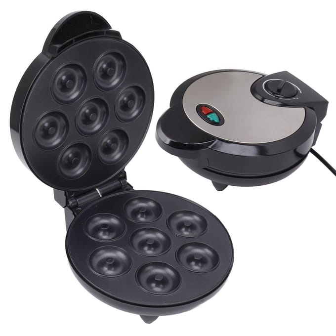 1000W Dubbelzijdig Verwarmende Donutmachine Multifunctionele Elektrische Donutmaker L black