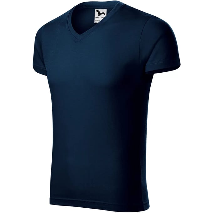 T-shirt met V-hals Malfini Slim 146