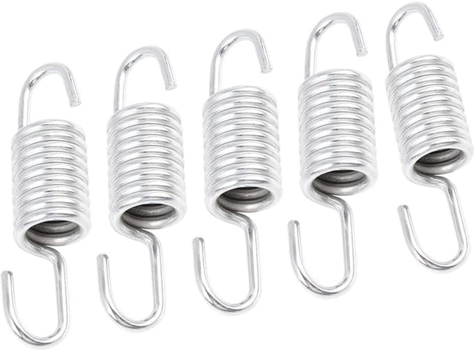 Motorfiets Steunveer Set Inclusief 5 Stuks RVS Zilver 5,5 cm