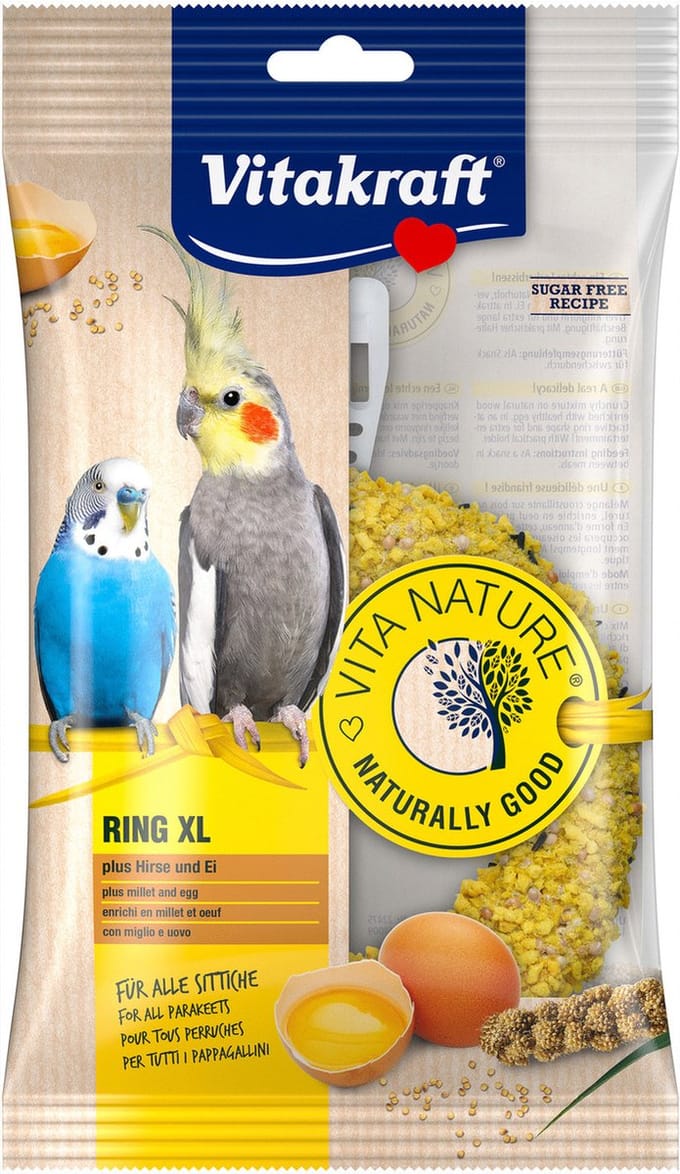 Voordeelpakket: 3x,70g Vitakraft Vita Nature Ring XL voor vogels