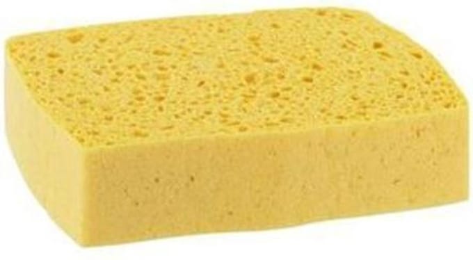 Azella 93 traditionele natte spons 144x101x36 mm geel nr. 6 pak 10 stuks