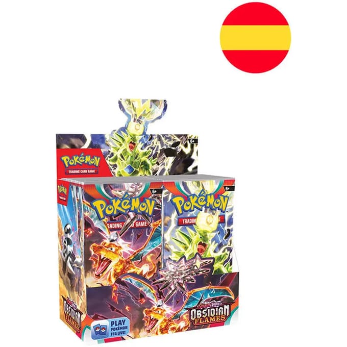Kaartspellen Bandai Spanish Pokemon Scarlet Violet Obsidian Flames