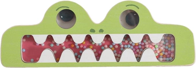Regenstok Instrument - Geluidmaker Rammelaar - Sensorisch Spel - Dierenontwerp - 21 cm - Krokodil