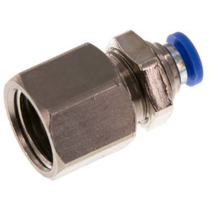 4mm x G1/4'' Messing/PA 66 Insteekfitting Binnendraad Schotdoorvoer NBR [2 Stuks]