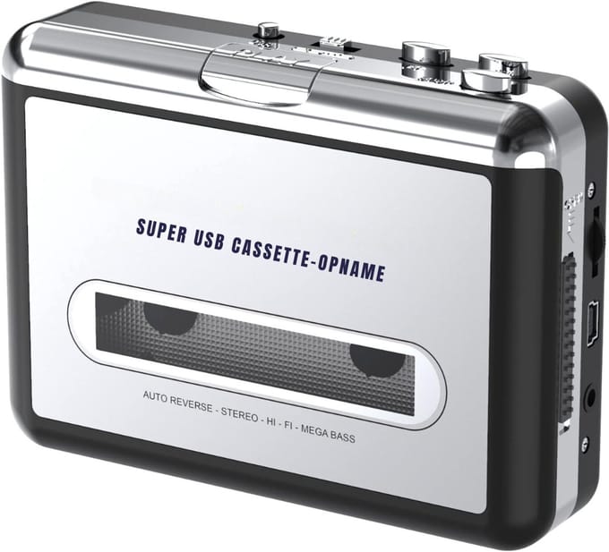 Core® Discman - Diskman – Draagbare Cassette Speler - Zilver - ‎11cm x 8cm x 3cm