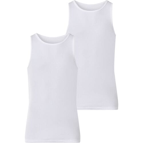 ESMARA MEN Set van 2 heren hemden (Wit, M)