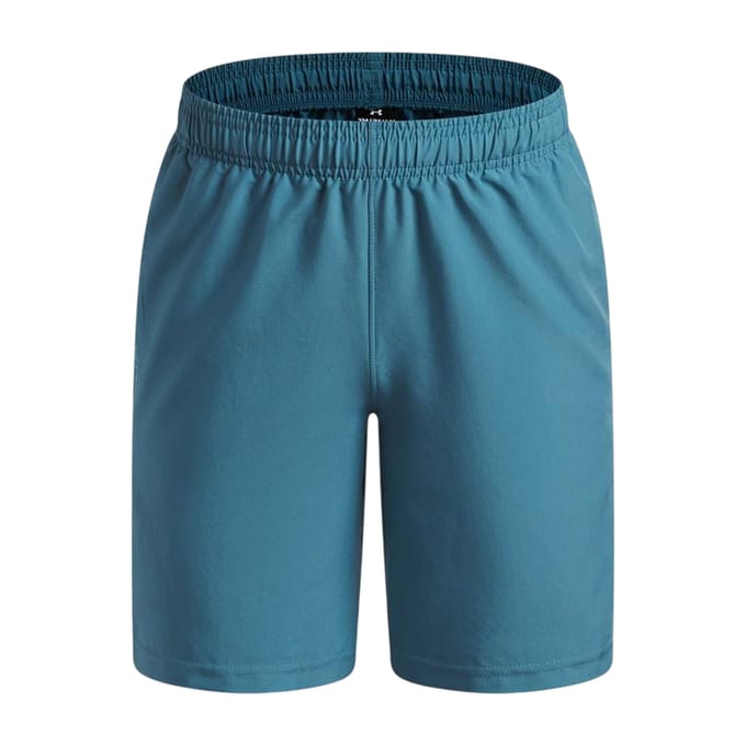 Under Armour Technische geweven korte broek met logo voor jongens (Donkerblauw)