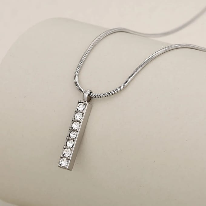 JewelGalerie - Ketting-Diamantjes-Zilver