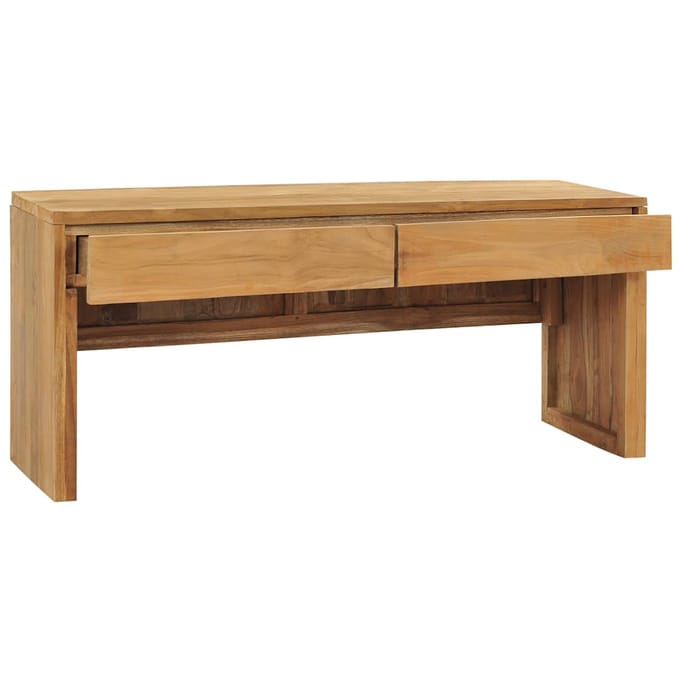 vidaXL - Tv-meubel - 100x35x45 - cm - massief - teakhout