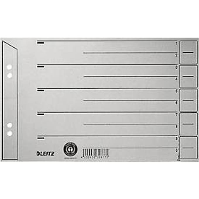 Scheidingsbladen nr. 1656, A5, grijs, 200 g/m², 100 stuks