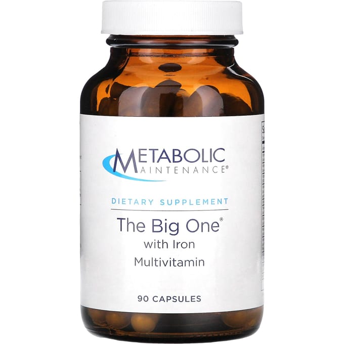Metabolic Maintenance, Big One, avec fer, 90 capsules