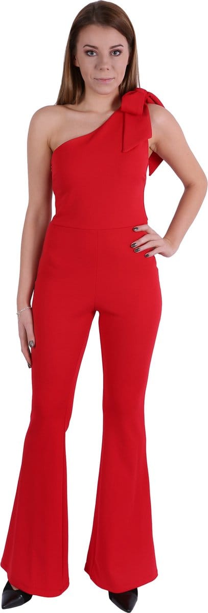 John Zack rode jumpsuit, open schouder