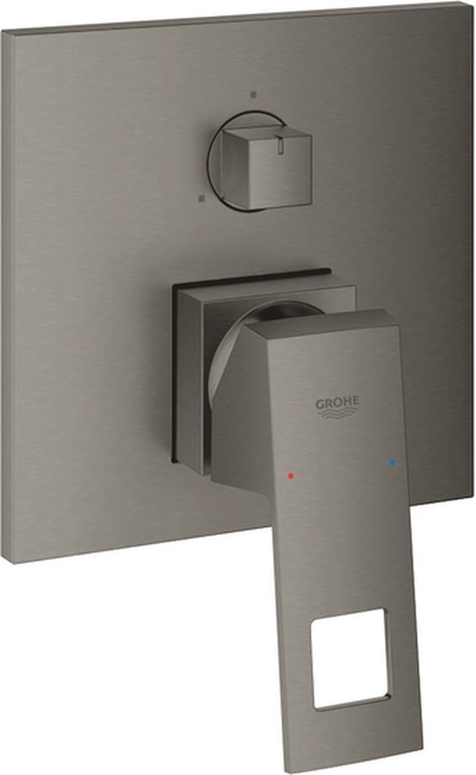Grohe Eurocube Douchekraan Inbouw - 2 knoppen - mengkraan - brushed hard graphite