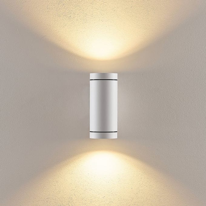 Deko-Light Buitenwandlamp ShoreLine Pro Round up/down, wit, GU10
