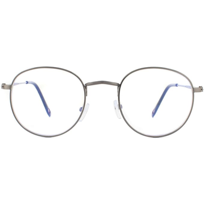 Montana Round Gunmetal Gray unisex vrouwelijke bril frames