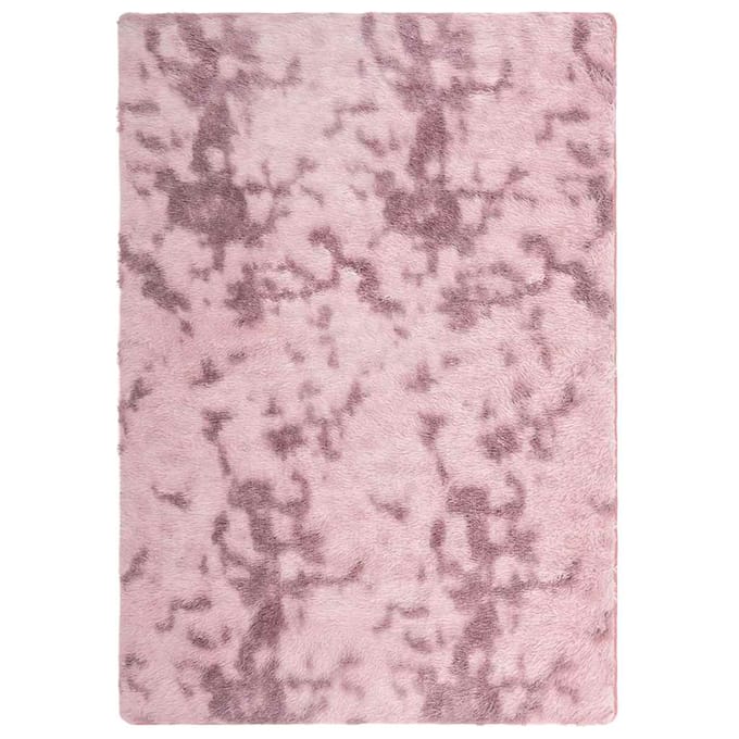 vidaXL - Hoogpolig - vloerkleed - NAVARRA - 240x340 - cm - polyester - stoffig - roze