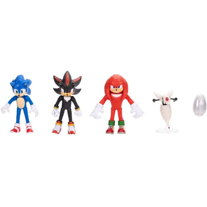 SONIC MOVIE, SONIC 6 CM ACTION FIGURES MULTIPACK W1