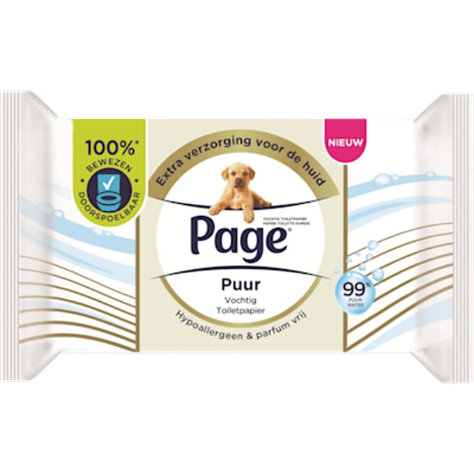 Page Vochtig Toiletpapier Puur 38 stuks