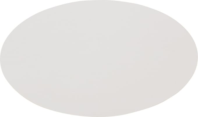 J-Line placemat Rond - kunststof - wit - 6 stuks