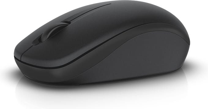 Dell WM126 Muis Radiografisch Optisch Zwart 3 Toetsen 1000 dpi