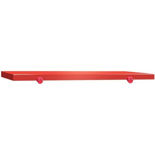 GGM Gastro Snijplaat voor werktafel - 1200x700mm - Dikte: 40mm - HACCP-conform - HDPE 500 - Rood - Antislipvoetjes - Vaatwasmachinebestendig rood
