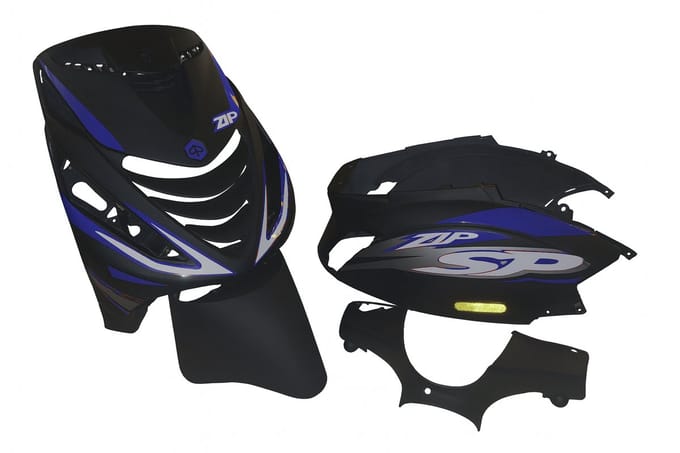 Piaggio Zip Stickerset - Liquid - Blauw