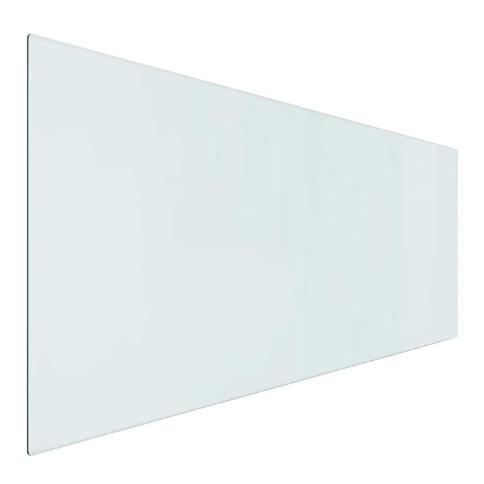 vidaXL Vuurplaats Glazen Plaat Transparant 120 x 50 cm Glas