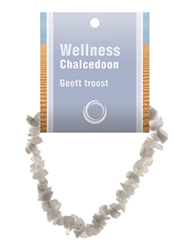 Chalcedoon splitarmband + kaart