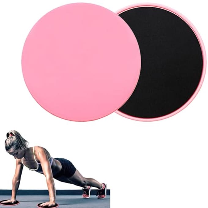 Dubbelzijdige Sliding Discs voor Fitness - Multifunctionele Core Sliders - 2 Stuks - Roze