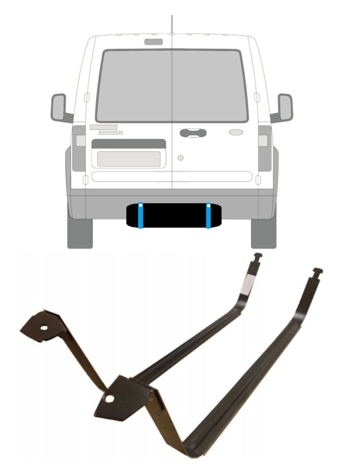 Brandstoftank klemmen voor Ford Transit Connect 2003-2013