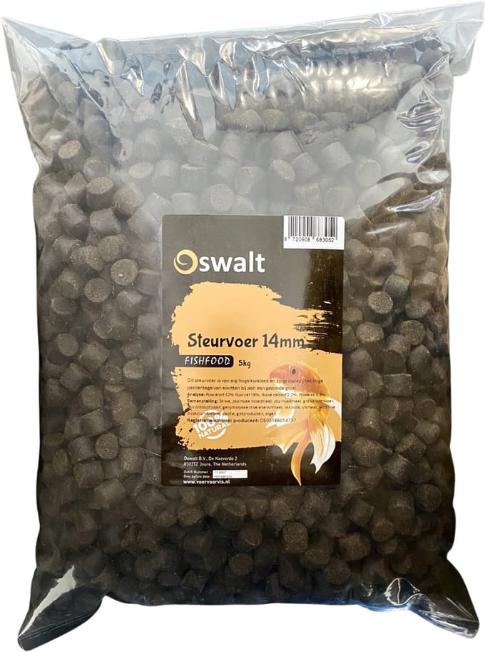 Oswalt Steurvoer - 5kg - 14mm - Vissenvoer