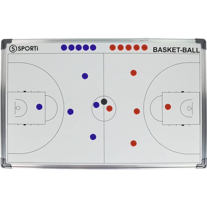 Teamswear 60 X 90 CM Basketball Tactiekbord - Wit | Maat: UNI