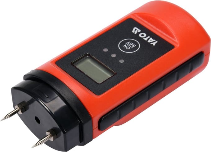 Yato YT-73141 - Vochtmeter - Hout en Bouwmaterialen - LCD Display - Automatisch Uitschakelen