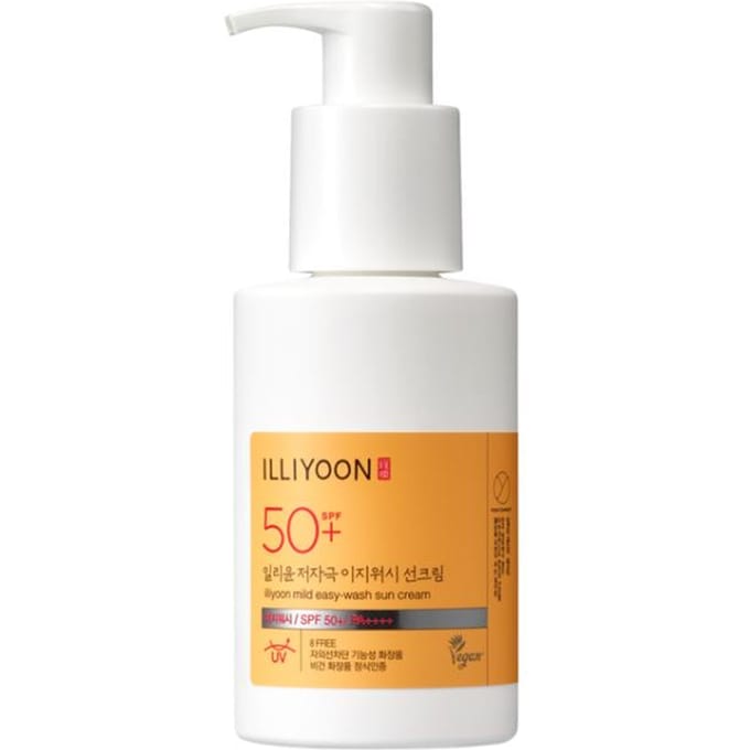 [ILLIYOON] Mild Easy Wash Sun Cream 150ml white