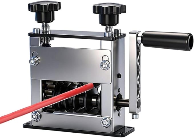Koperdraad Stripmachine - Kabelstripper - Afval Koper Strippen - Verstelbare Hoogte - 1-17 Mm - Zilver