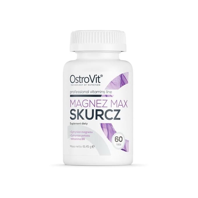 Mineralen - OstroVit Magnesium Max Kramp 60 tabletten - 60 Tabletten