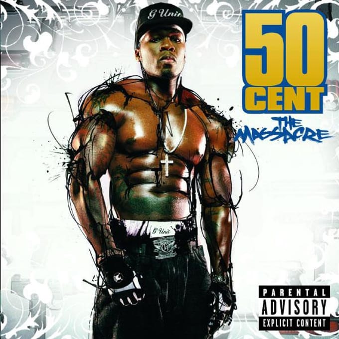 CD 50 CENT The Massacre 075021038851 Aftermath Enter 2005 EU Rap HipHopRB Gebruikt black