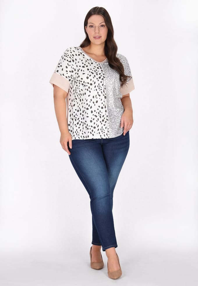 usha Grote maat blouse vrouwen Licht Roze