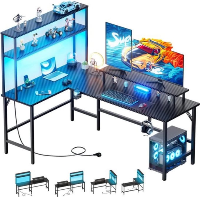 Thuys - Hoekbureau Gaming - Bureau L Vormig - Computer Desk