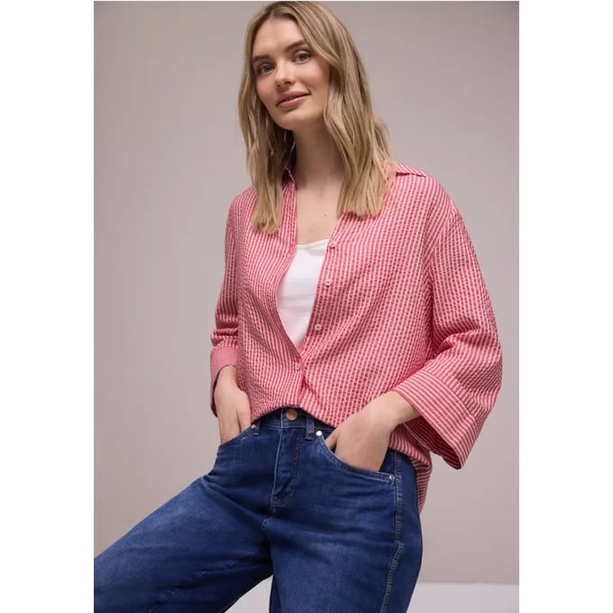 Gestreept overhemd blouse