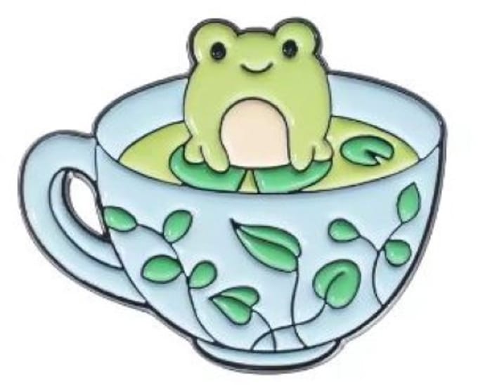 Pin Broche - enamel pin - kledingspeld - Kikker thee