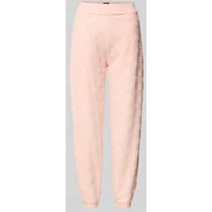 Slim fit sweatpants van katoenmix model 'TERRYMONOGRAM'
