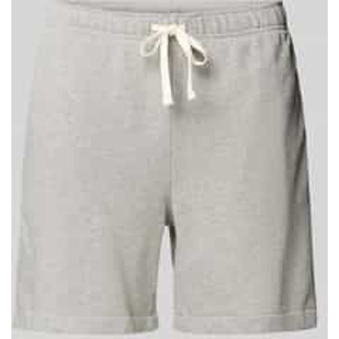 Regular fit sweatshorts met tunnelkoord