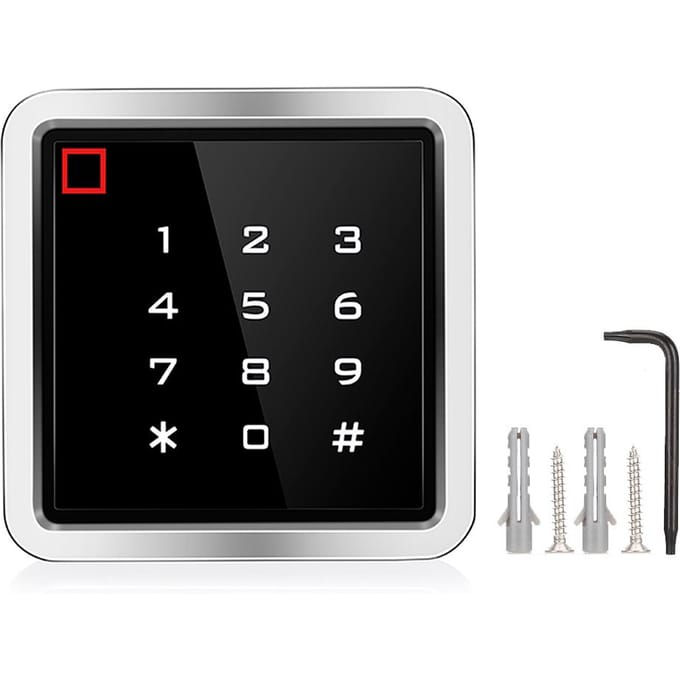 IP65 Waterdichte Toegangscontroller 125KHZ RFID Kaartlezer Touch Wachtwoord Deuropener black