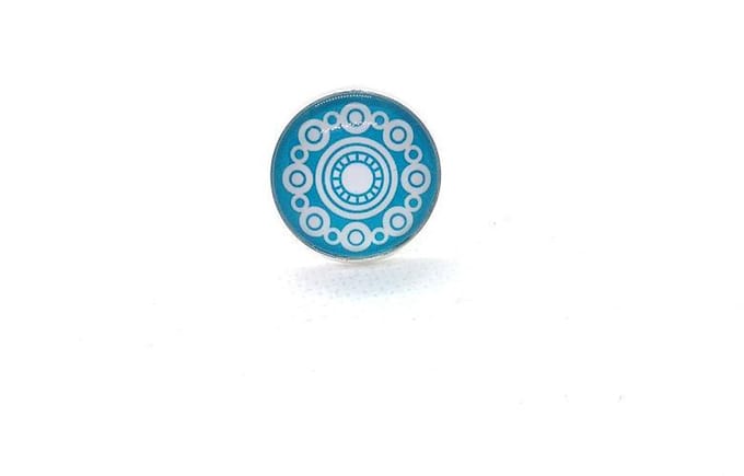 2 Love it Zeeuwse Knop Blauw - Ring - Verstelbaar in maat