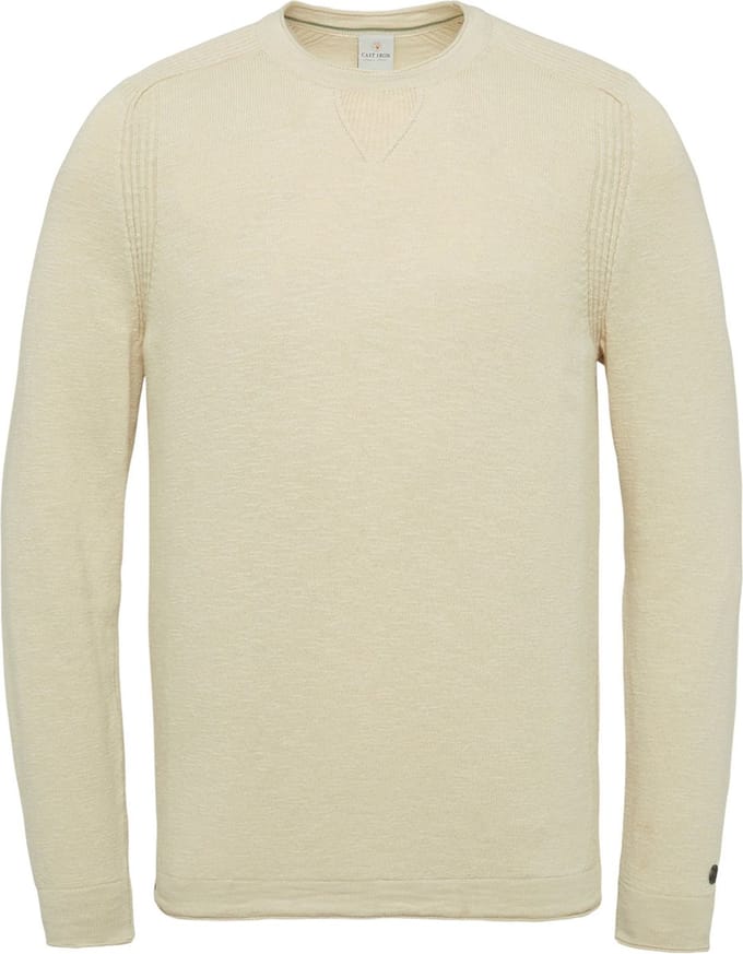 Cast Iron trui beige effen - 3XL