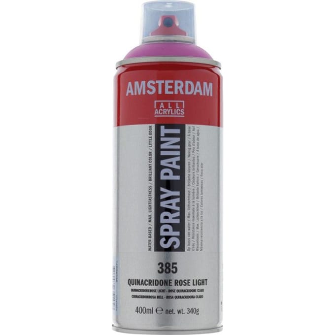 Spuitbusverf - Spraypaint - #385 - Quinacridonerose Licht - Amsterdam - 400ml