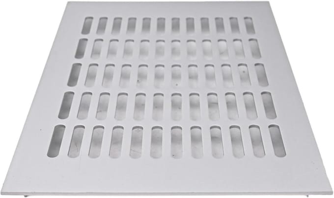 Ventilatie Rooster - Luchtgat Deksel - Kast Ventileren - Lamellen Ontwerp - 200x300mm - Wit