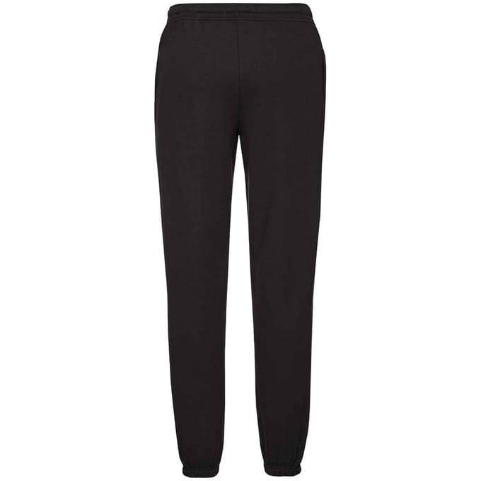 Fruit Of Loom Heren Klassieke 80/20 Elastische Joggingbroek (Zwart)