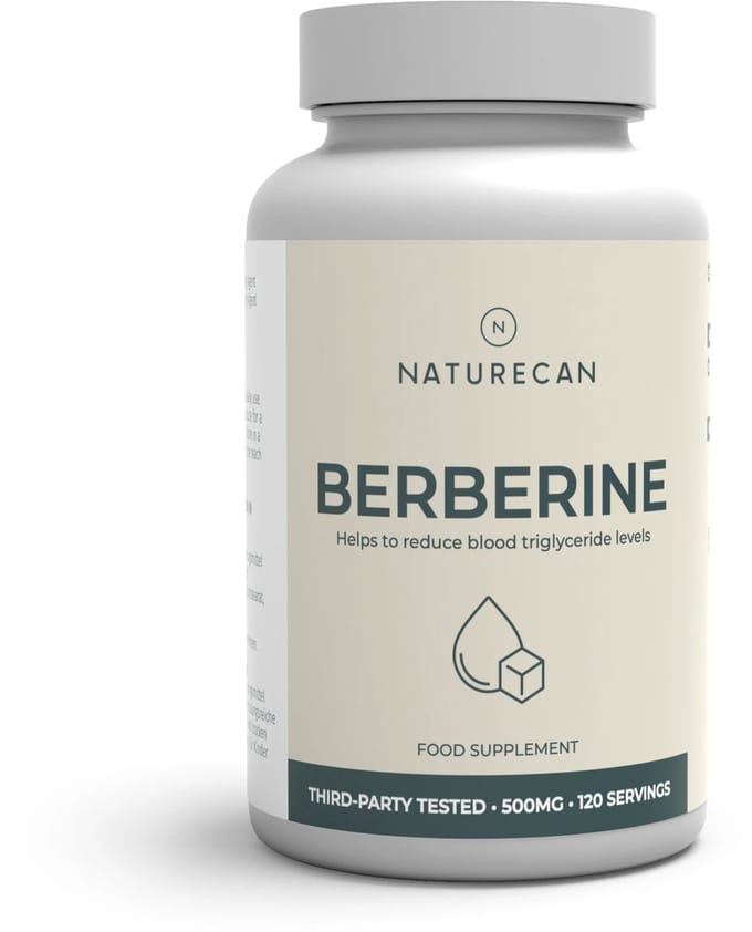 Naturecan Berberine Capsules - 60 capsules - 500 mg Berberine HCL per Capsule